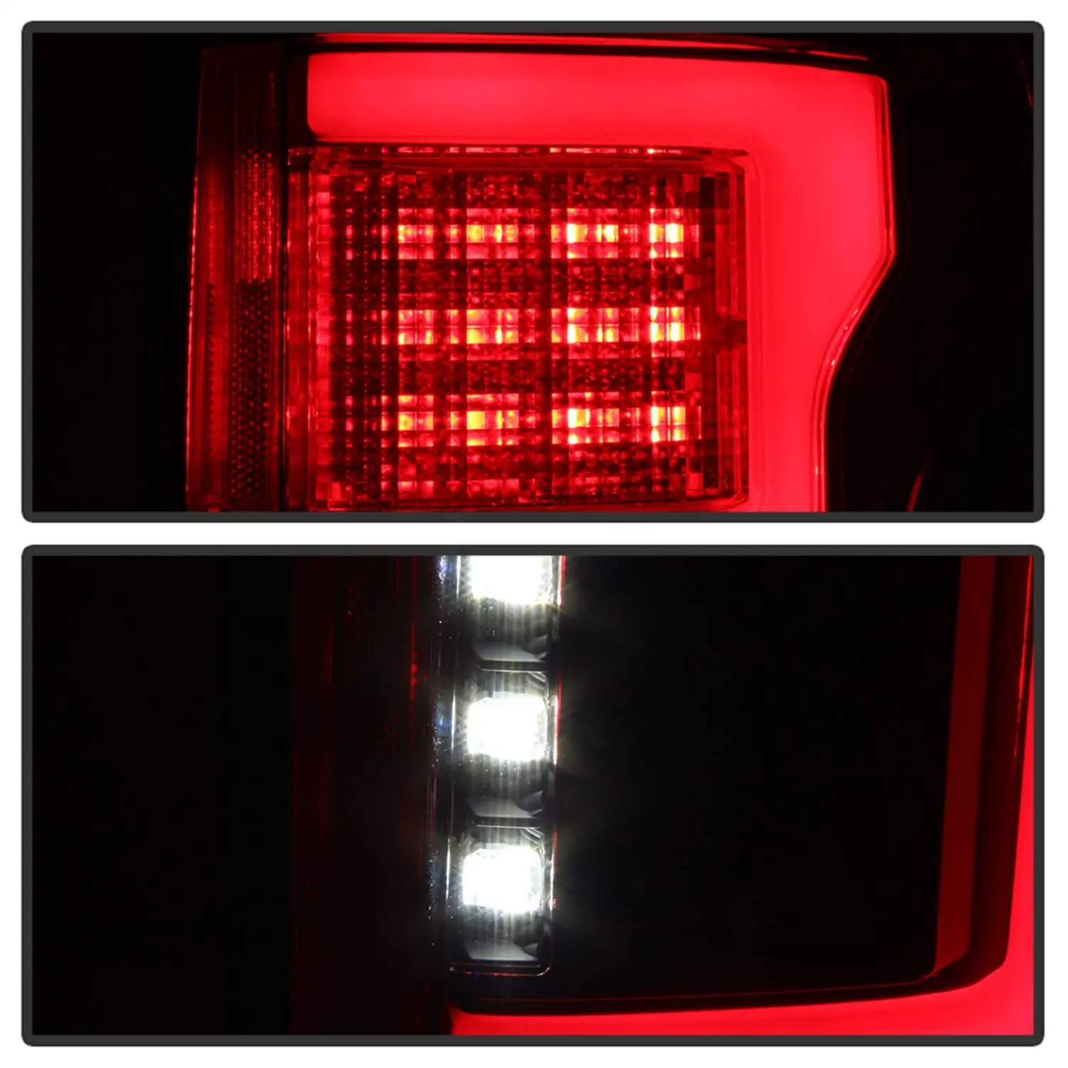 Spyder Auto 5083784 Light Bar Led Tail Lights Will Only Fit Factory Led Models Pair Black Smoke Light Bar Led Tail Lights