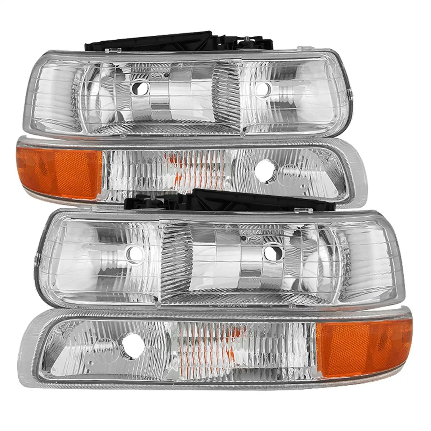 Spyder Xtune HD-JH-CSIL99-OE-SET Headlight for Chevy Silverado & Tahoe - Chrome