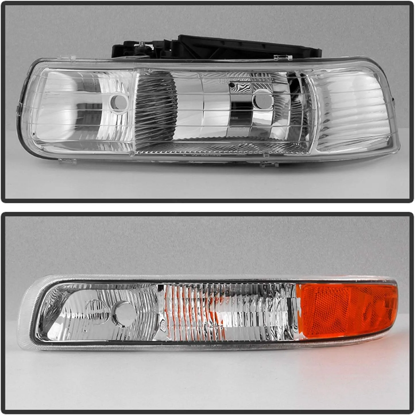 Spyder Xtune HD-JH-CSIL99-OE-SET Headlight for Chevy Silverado & Tahoe - Chrome
