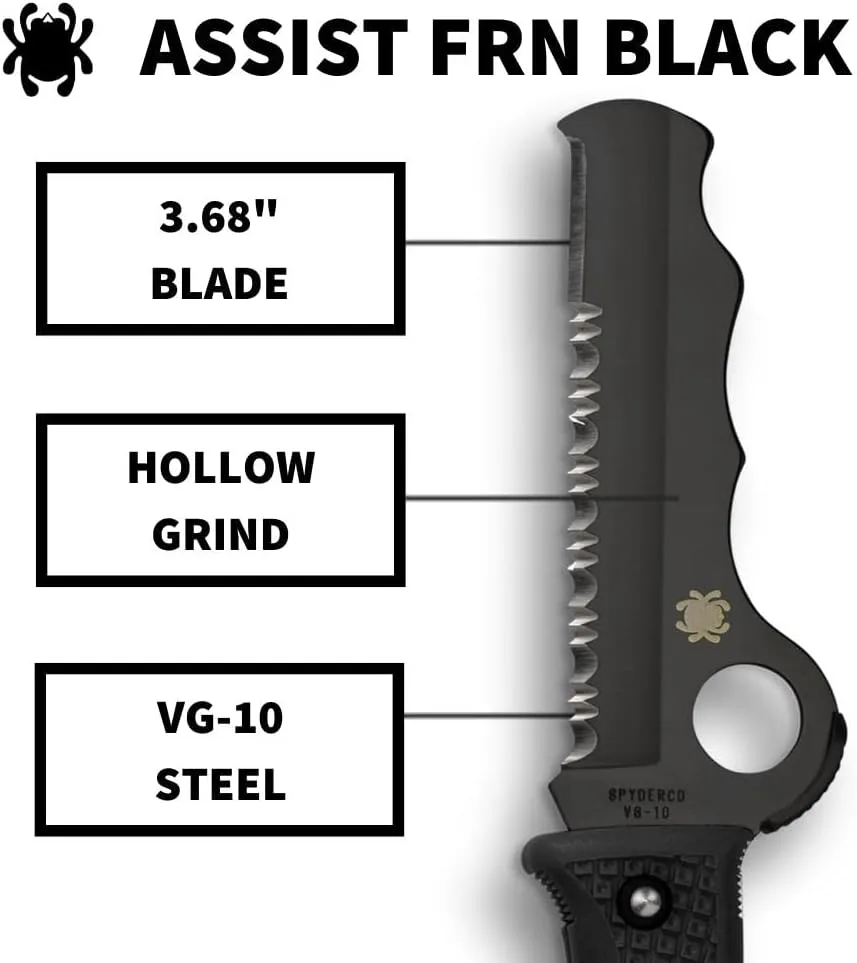 SPYDERCO Assist Rescue Jr Folding Knife