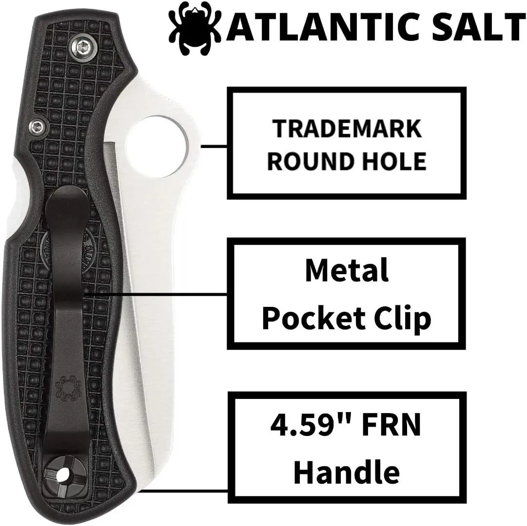 Spyderco Atlantic Salt H-1 Serrated Folding Knife