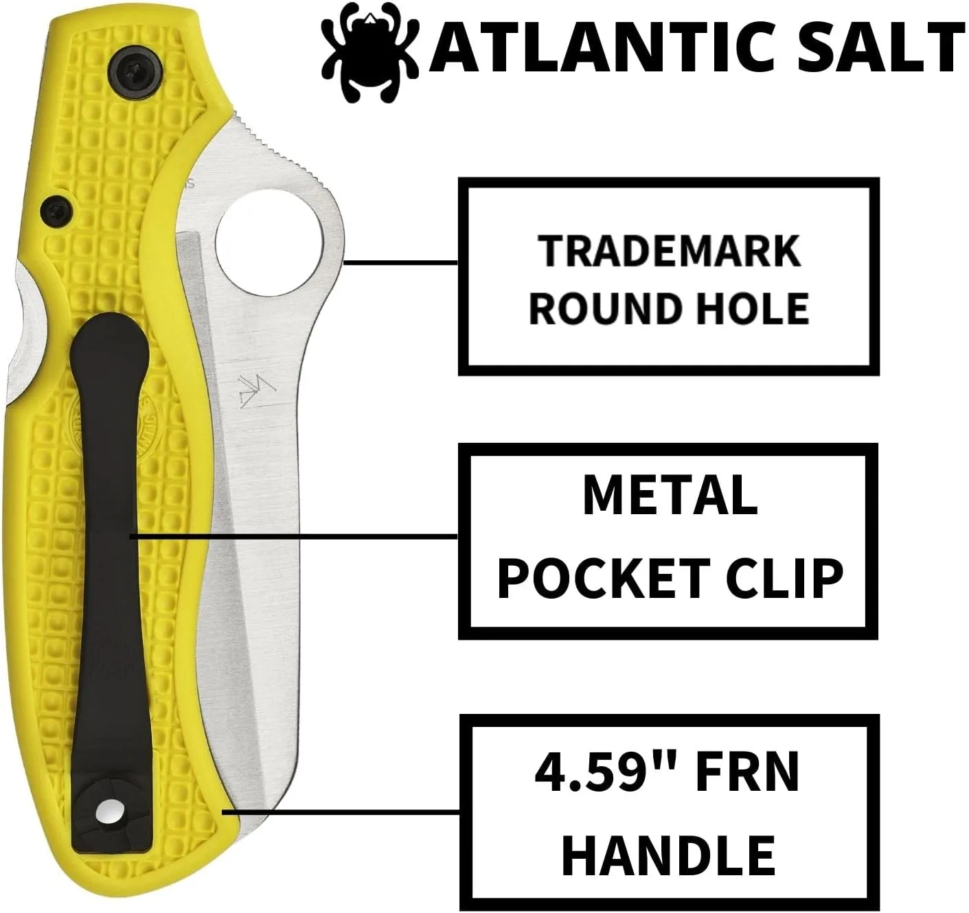 Spyderco Atlantic Salt H-1 Serrated Folding Knife