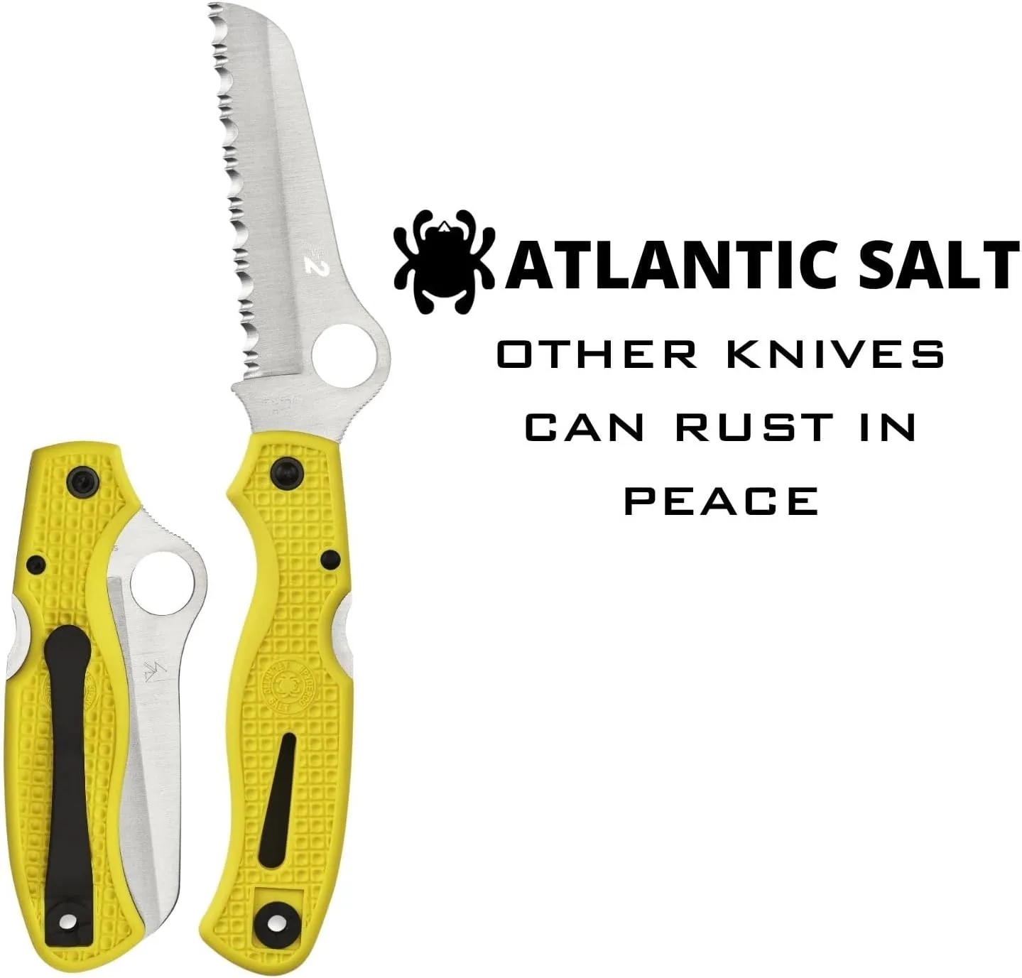 Spyderco Atlantic Salt H-1 Serrated Folding Knife