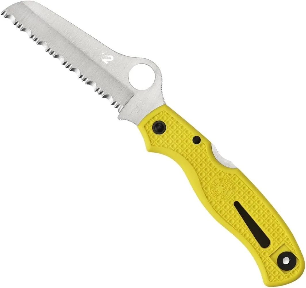 Spyderco Atlantic Salt H-1 Serrated Folding Knife