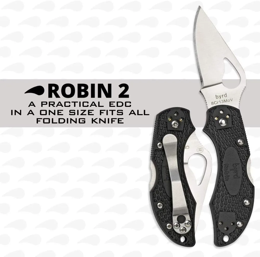 Spyderco Byrd Robin Lightweight Folding Knife with FRN Handle
