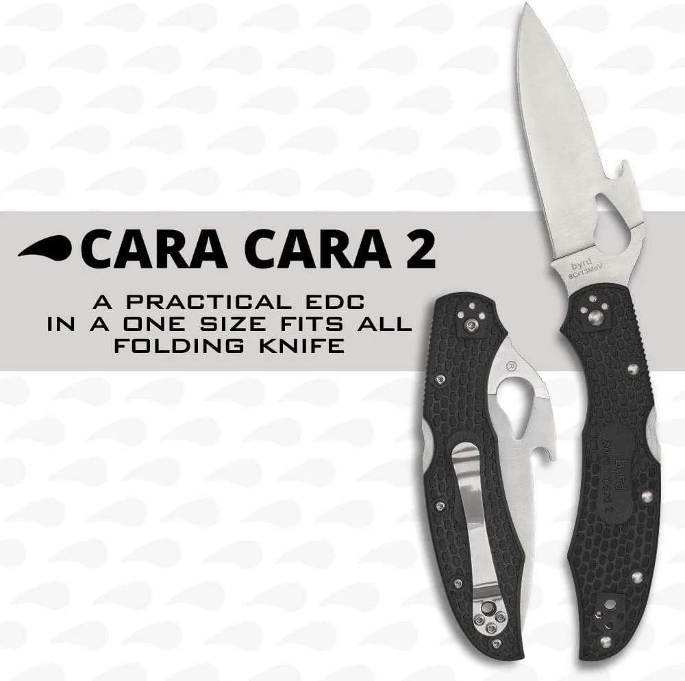 Spyderco Cara Cara 2 PlainEdge Lightweight Knife with Emerson Opener, FRN Handle