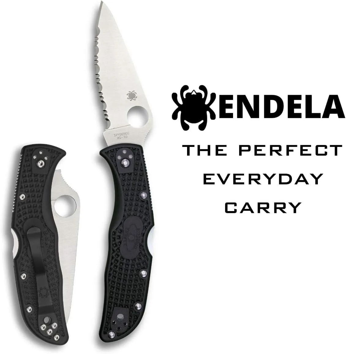 SPYDERCO Endela Lightweight Folding Knife with VG-10 Blade and FRN Handle