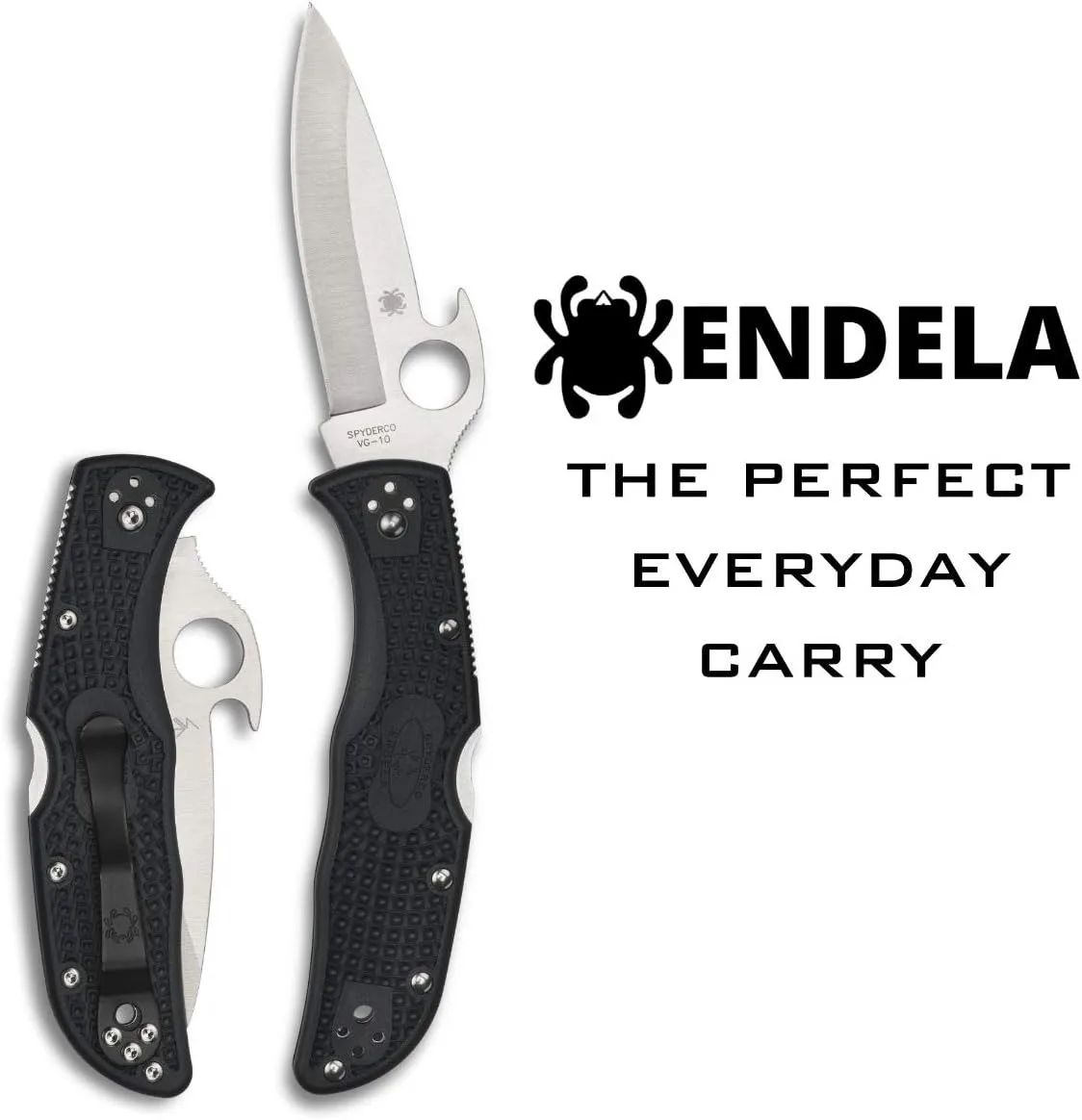 SPYDERCO Endela Lightweight Folding Knife with Emerson Opener