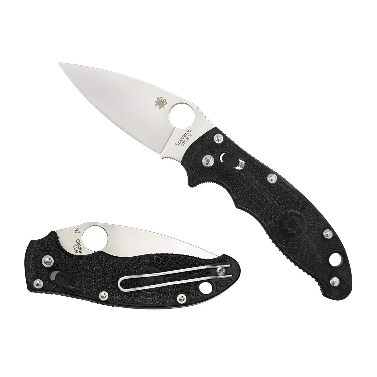 Spyderco Manix 2 Folding Knife with Ball Bearing Lock - PlainEdge