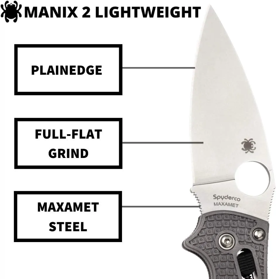 SPYDERCO Manix 2 Lightweight Signature Folding Knife