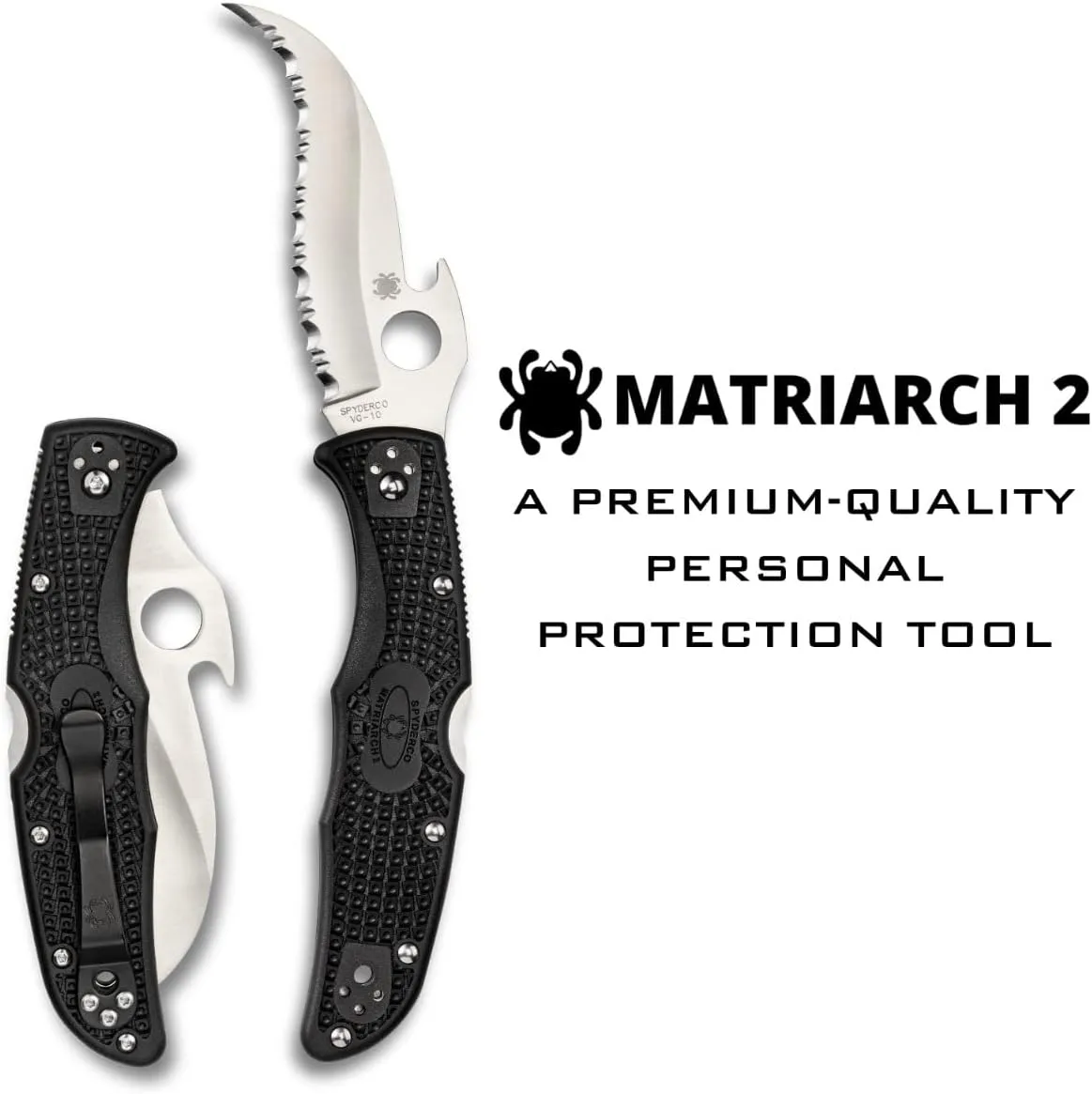 SPYDERCO Matriarch 2 Folding Knife with Emerson Opener