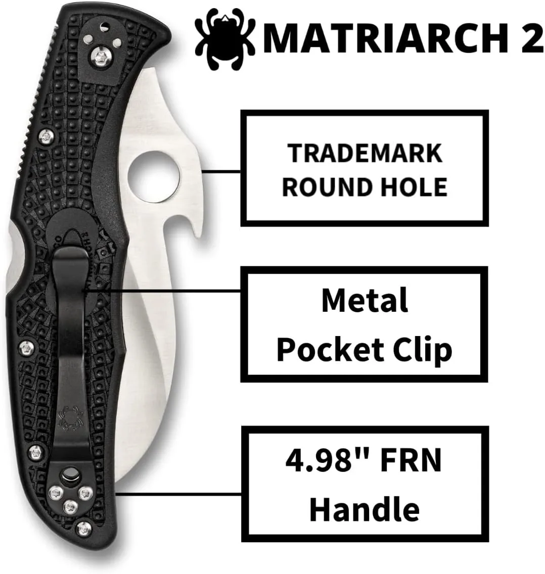 SPYDERCO Matriarch 2 Folding Knife with Emerson Opener