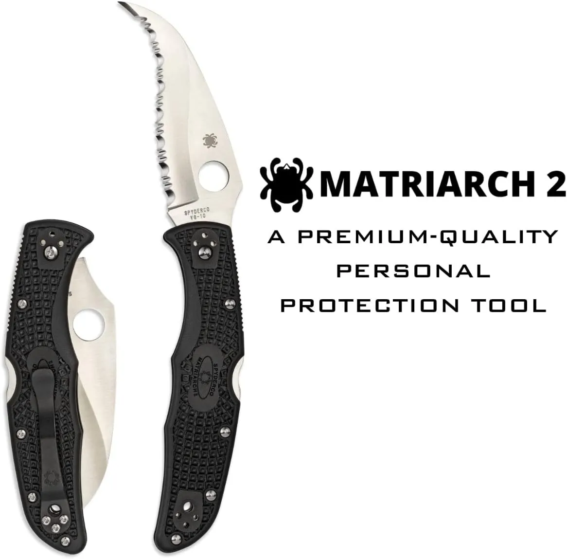 SPYDERCO Matriarch 2 Folding Knife with Emerson Opener