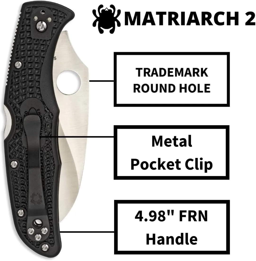 SPYDERCO Matriarch 2 Folding Knife with Emerson Opener