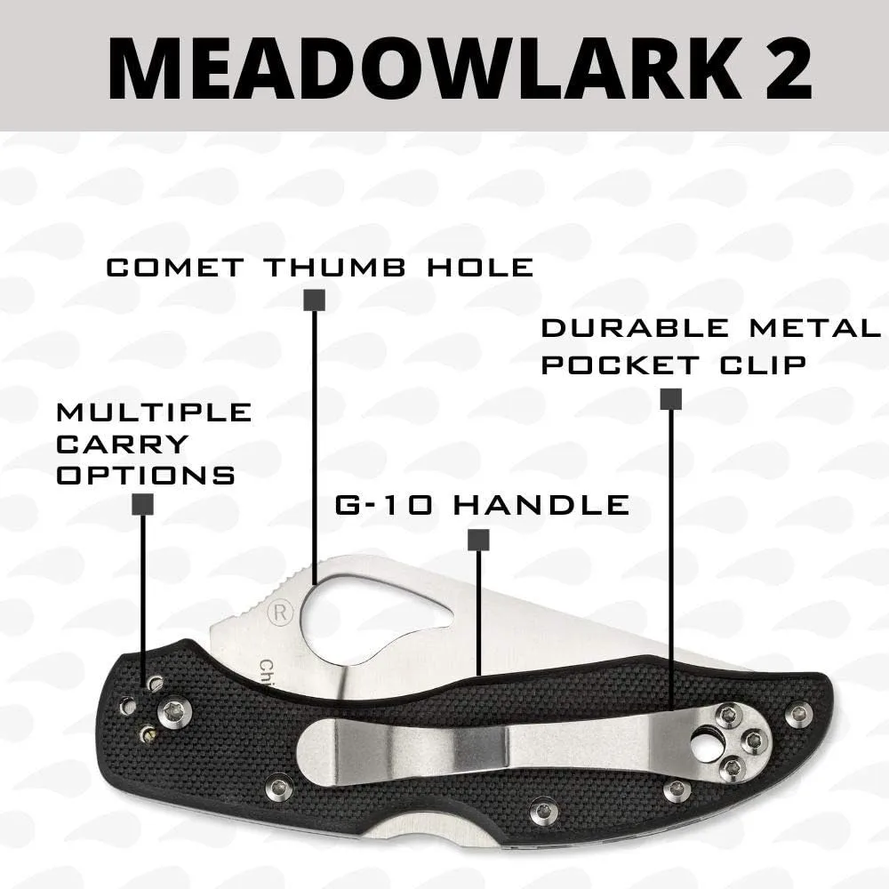 Spyderco Meadowlark 2 Lightweight Folding Knife with FRN