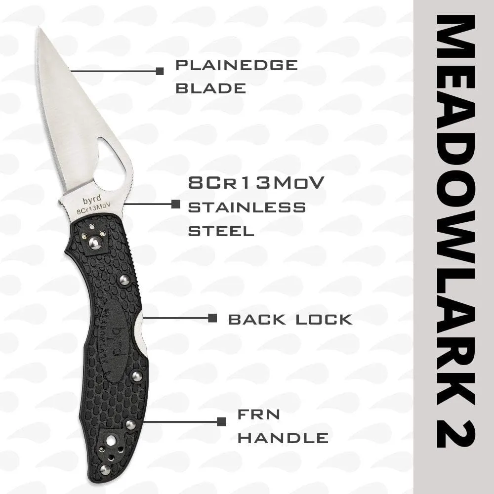 Spyderco Meadowlark 2 Lightweight Folding Knife with FRN