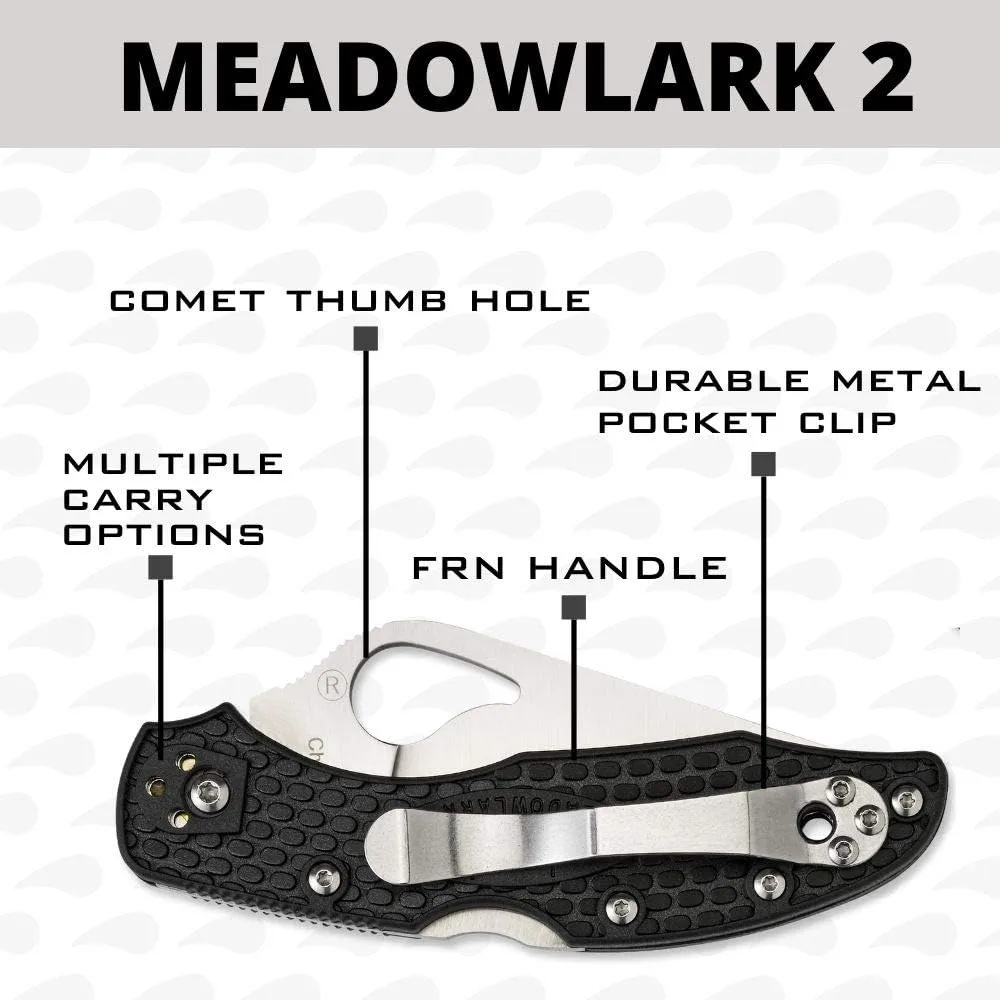 Spyderco Meadowlark 2 Lightweight Folding Knife with FRN