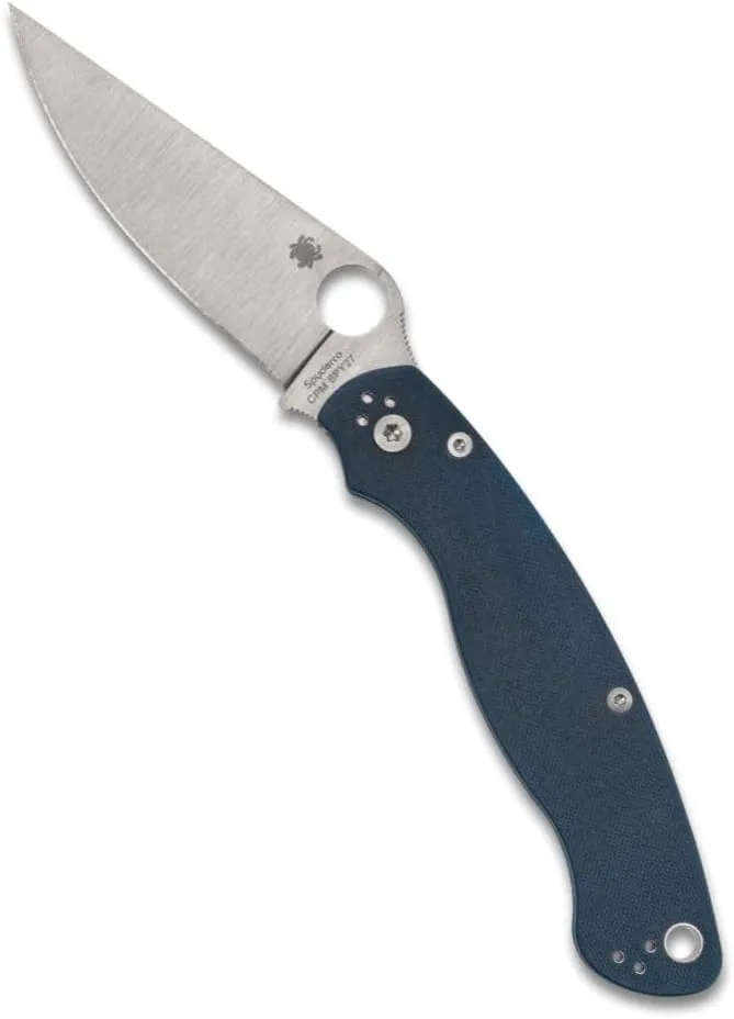 Spyderco Military 2 Folding Pocket Knife with 4 Inch CPM SPY27 Steel Blade and G-10 Handle - Everyday Carry - PlainEdge