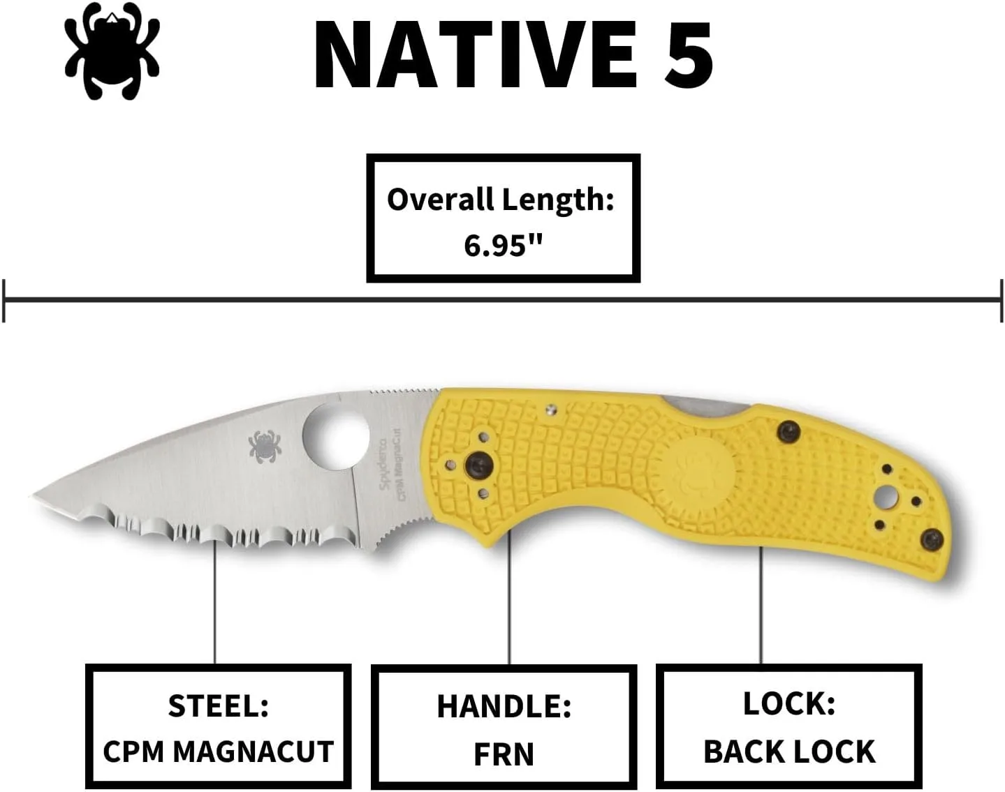 Spyderco Native 5 Folding Knife with 2.95" Blade
