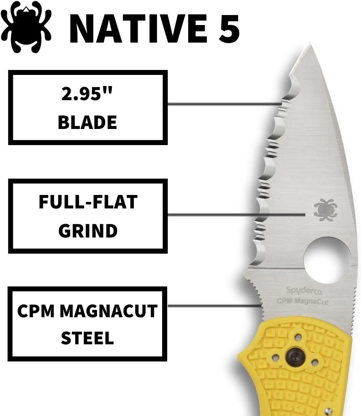 Spyderco Native 5 Folding Knife with 2.95" Blade