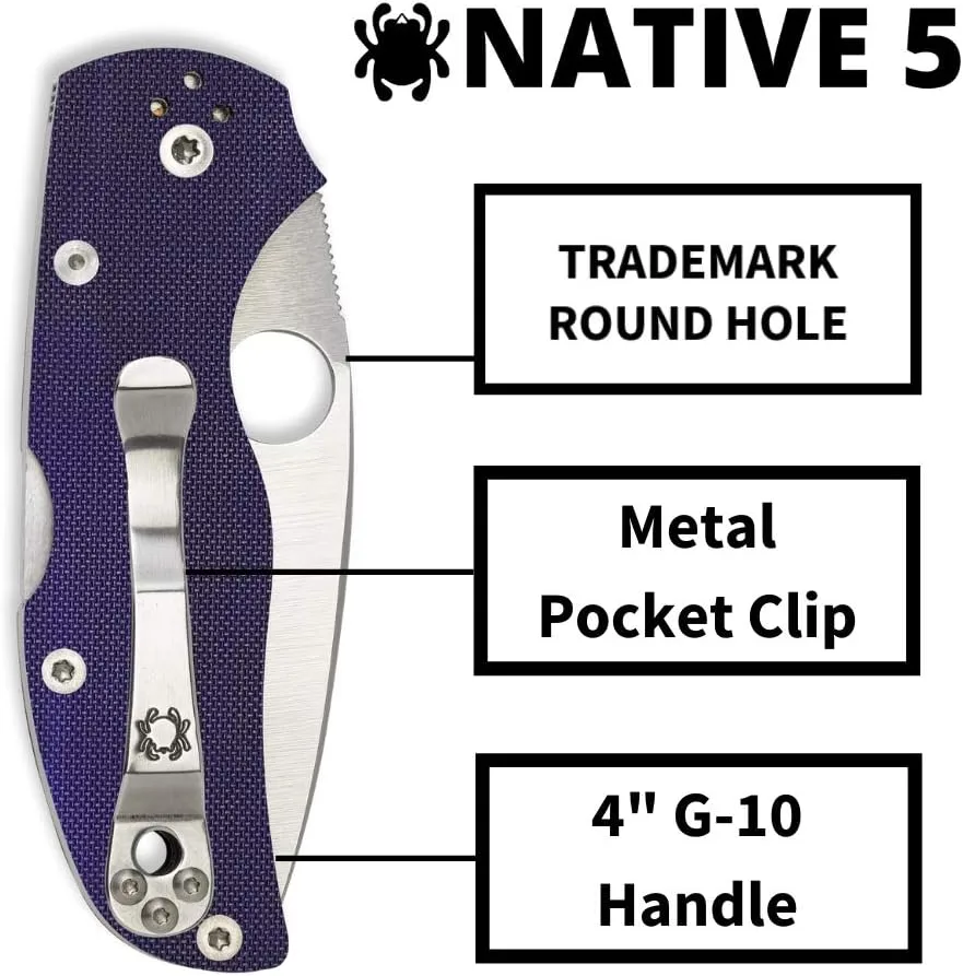 Spyderco Native 5 Folding Knife with 2.95" Blade