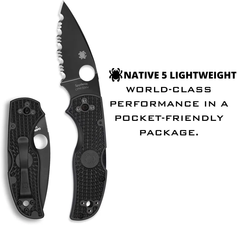 Spyderco Native 5 Folding Knife with 2.95" Blade