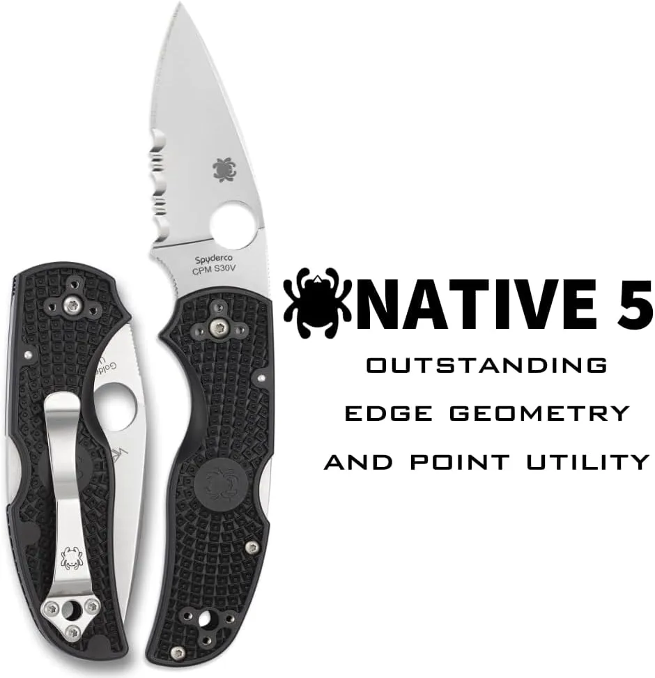 Spyderco Native 5 Folding Knife with 2.95" Blade
