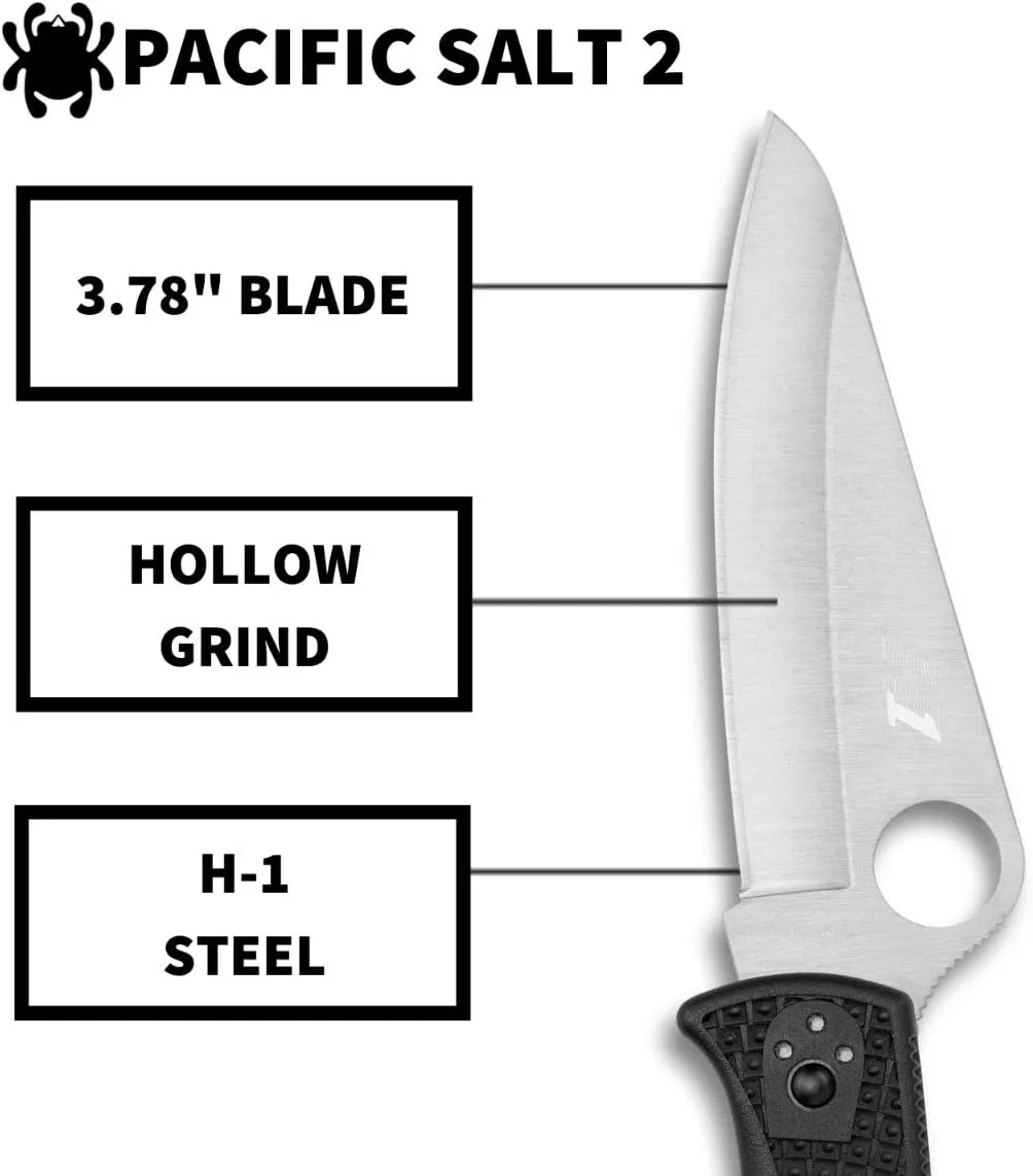 SPYDERCO Pacific Salt 2 Lightweight Folding Knife
