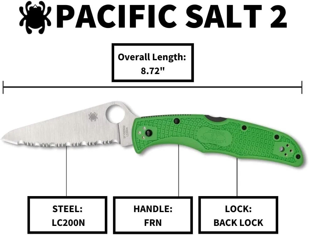 SPYDERCO Pacific Salt 2 Lightweight Folding Knife