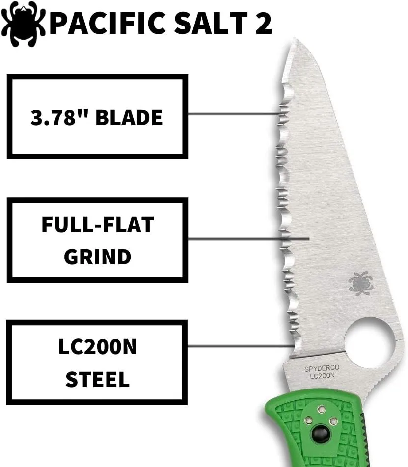 SPYDERCO Pacific Salt 2 Lightweight Folding Knife