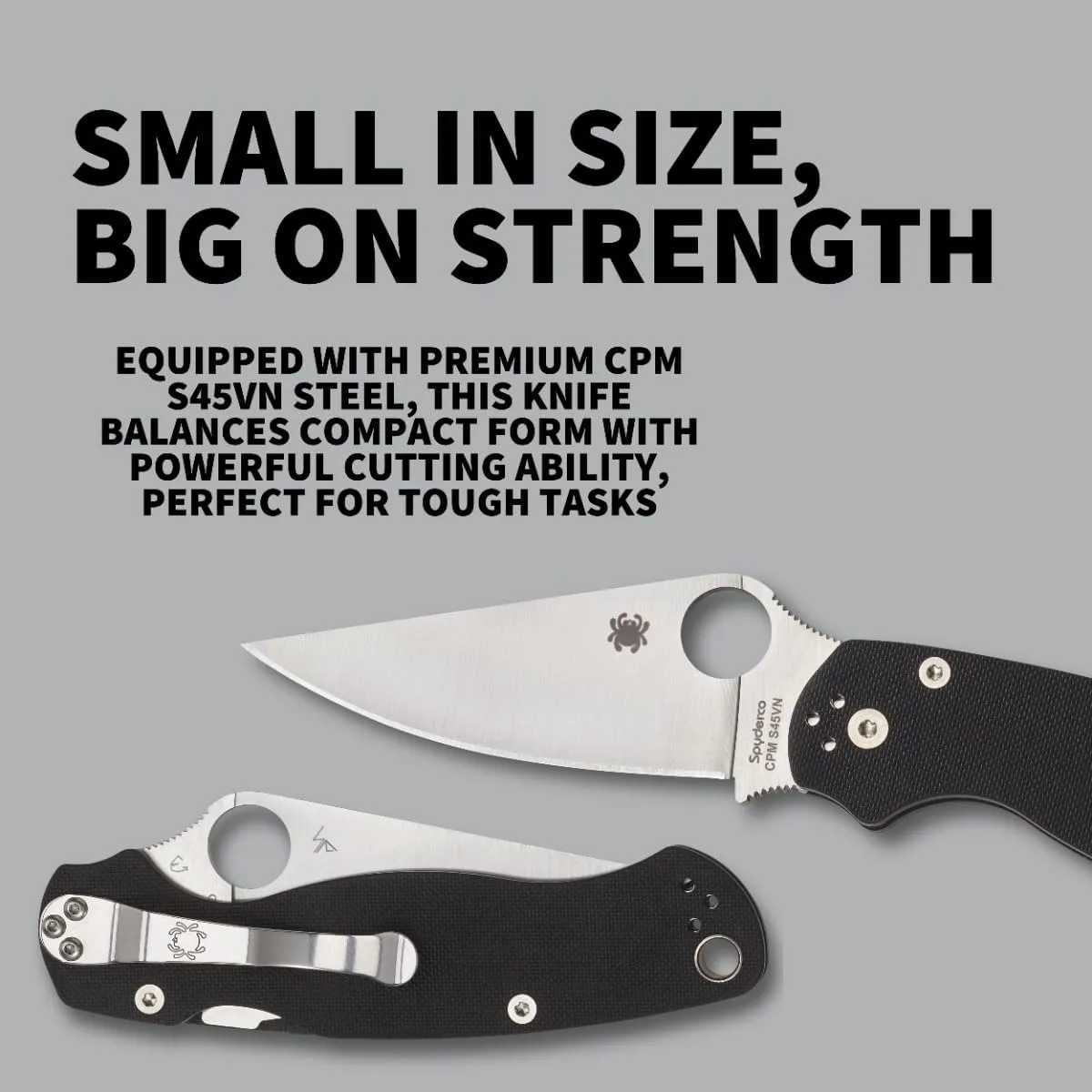 Spyderco Para Military 2 Folding Knife with G-10 Handle