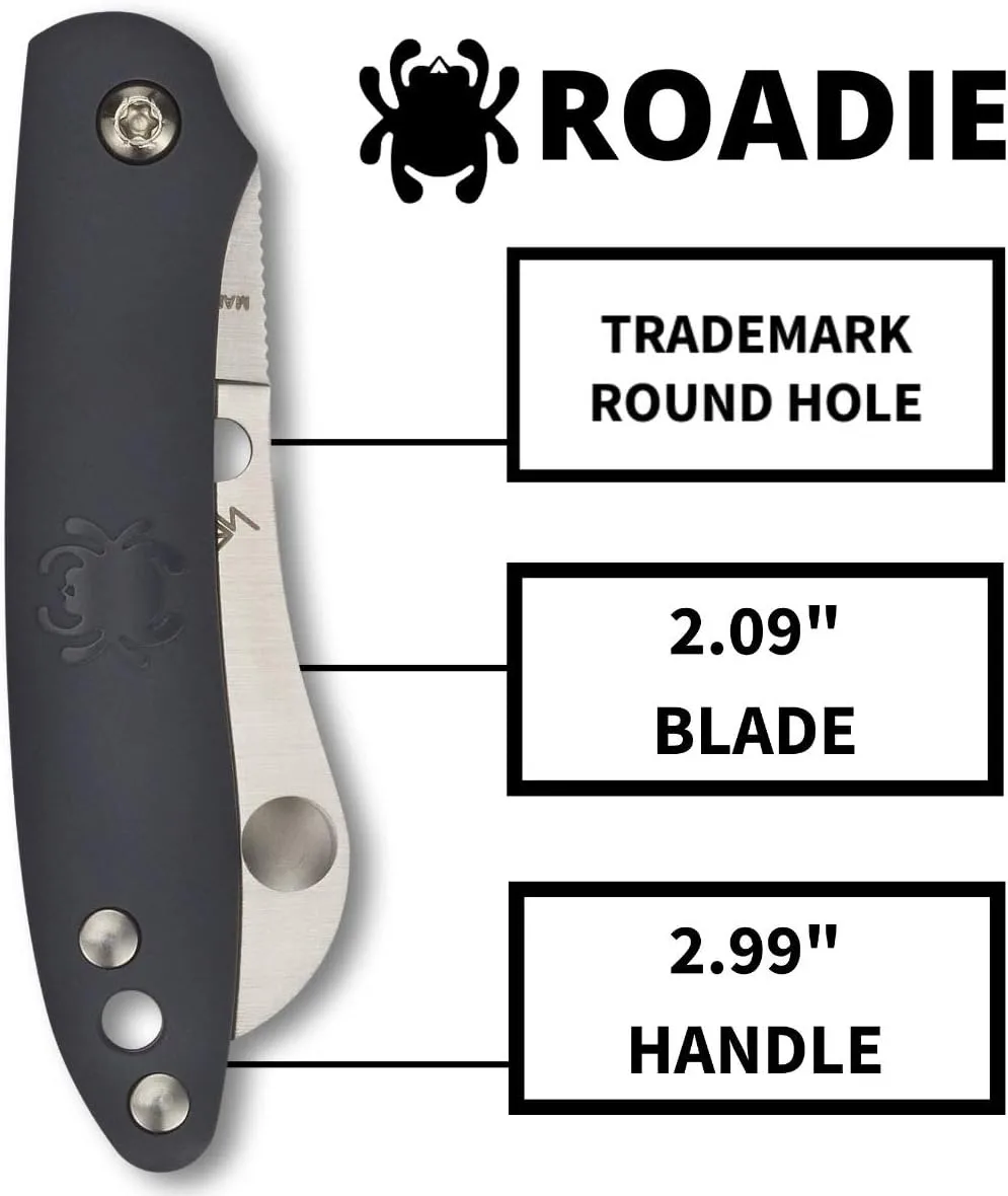 SPYDERCO Roadie Non-Locking Folding Pocket Knife