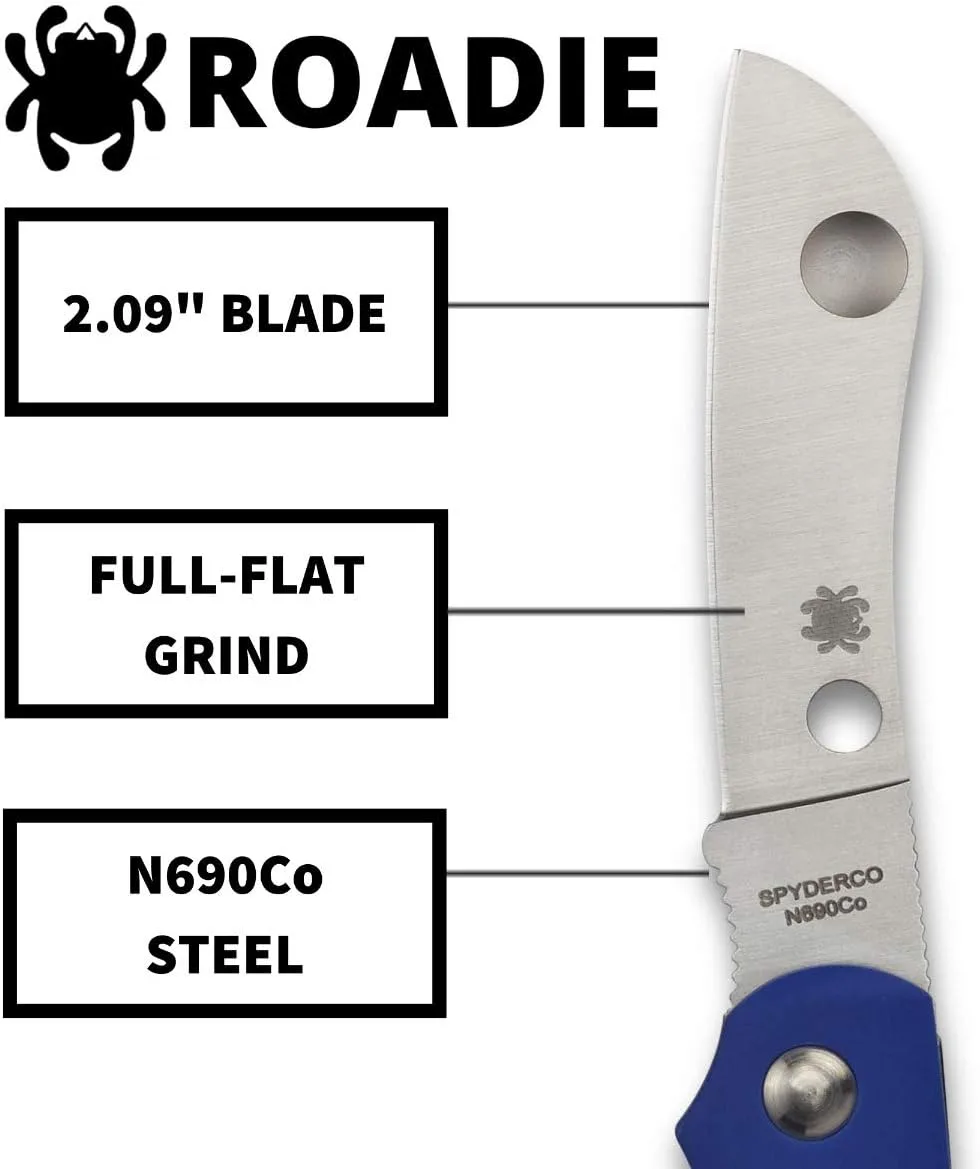 SPYDERCO Roadie Non-Locking Folding Pocket Knife