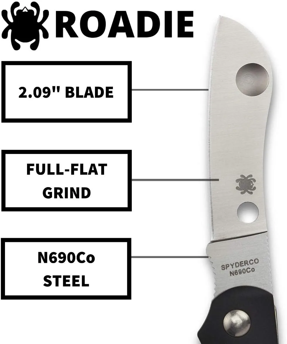 SPYDERCO Roadie Non-Locking Folding Pocket Knife