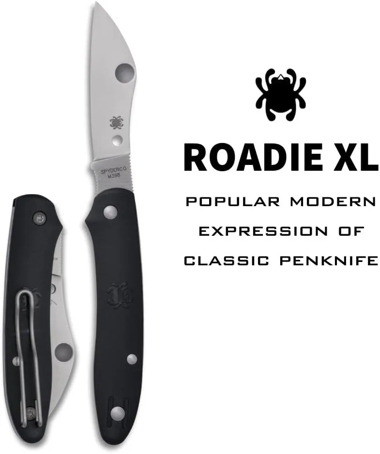 SPYDERCO Roadie XL Folding Knife with M398 Steel Blade