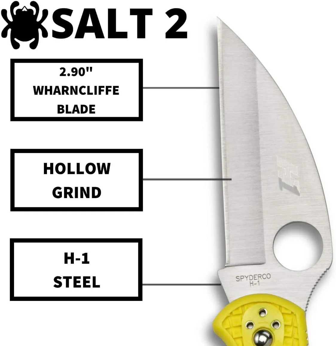SPYDERCO Salt 2 Lightweight Folding Knife with FRN Handle