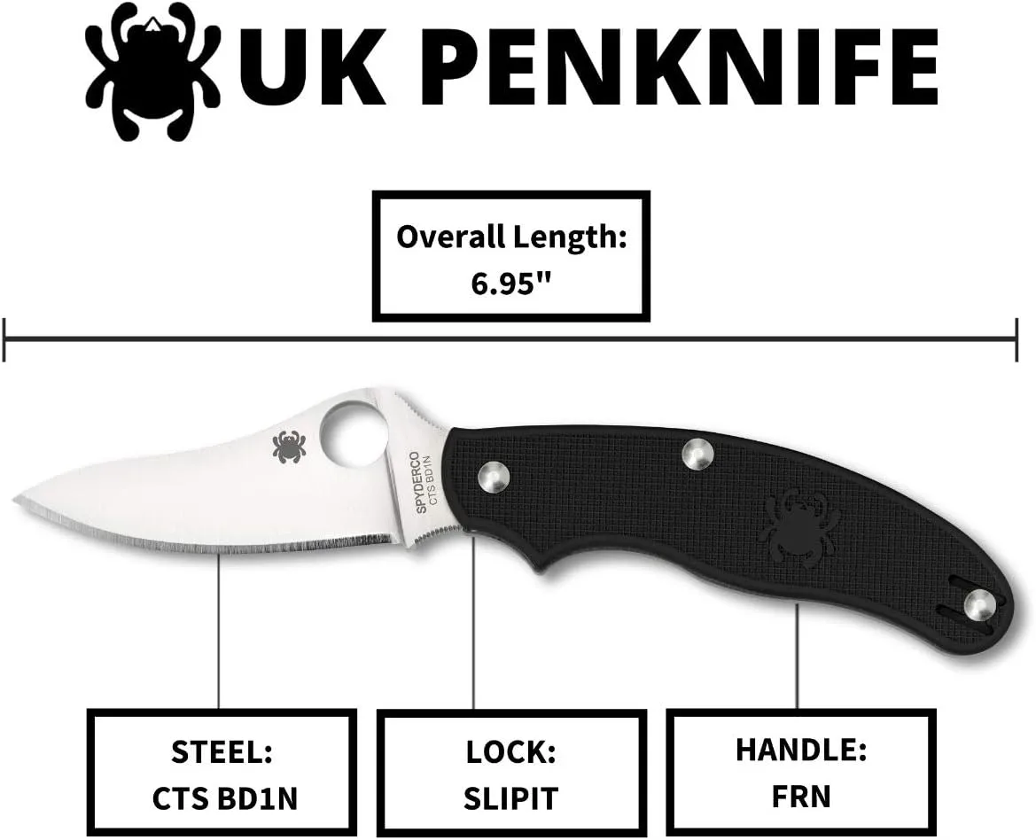 SPYDERCO UK Penknife Lightweight Slip-Joint Pocket Knife