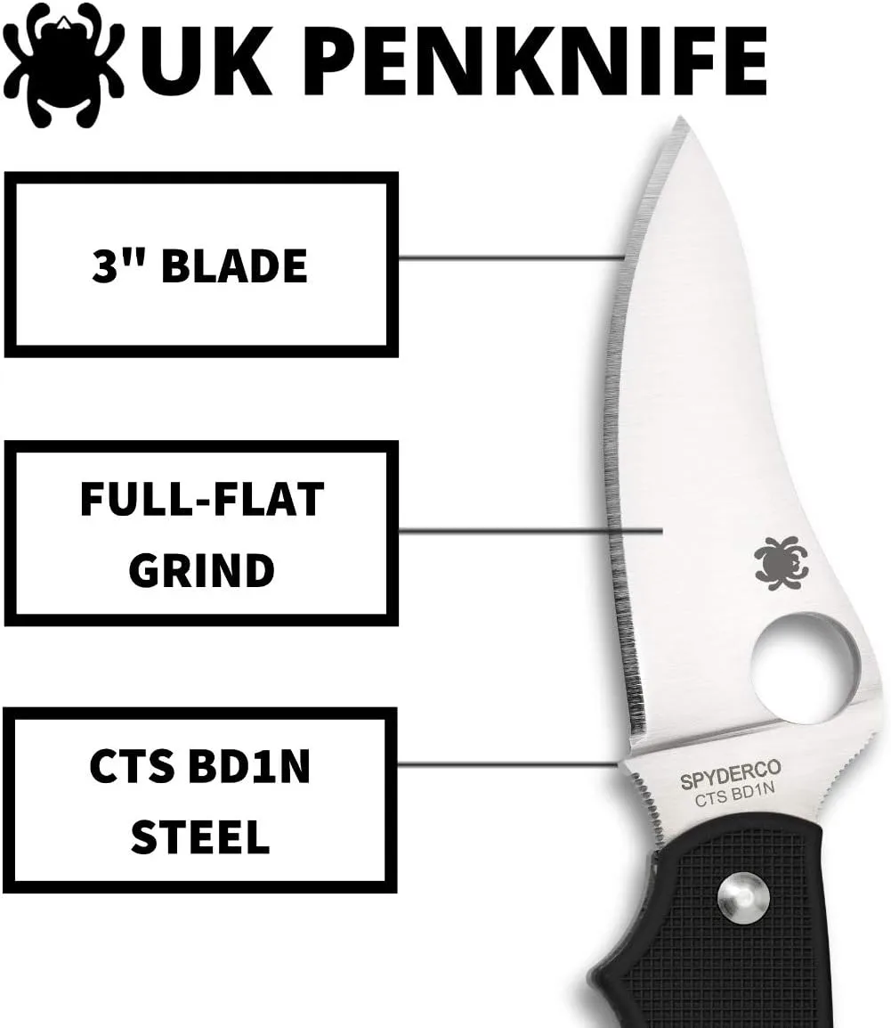 SPYDERCO UK Penknife Lightweight Slip-Joint Pocket Knife