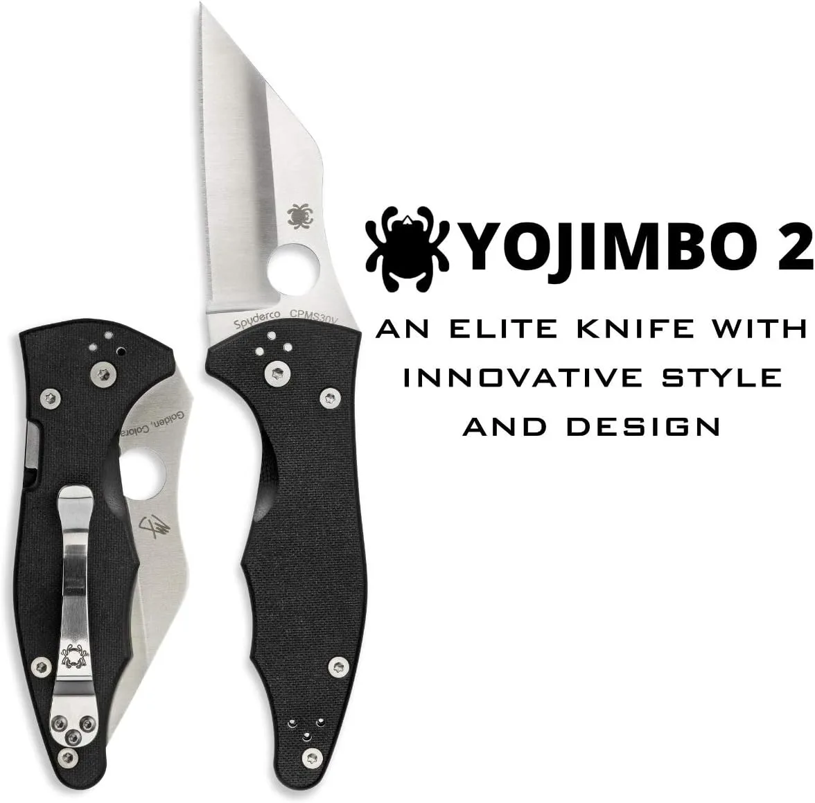Spyderco Yojimbo 2 Folding Tactical Knife - Wharncliffe