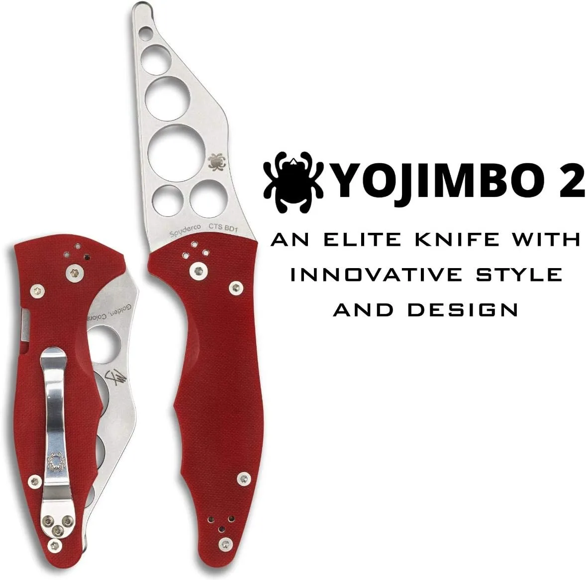 Spyderco Yojimbo 2 Folding Tactical Knife - Wharncliffe