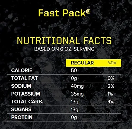 Sqwincher Fast Pack Liquid Concentrate | Lemon-Lime Flavored | Low Calorie | Low Sodium | Electrolyte Replenishment