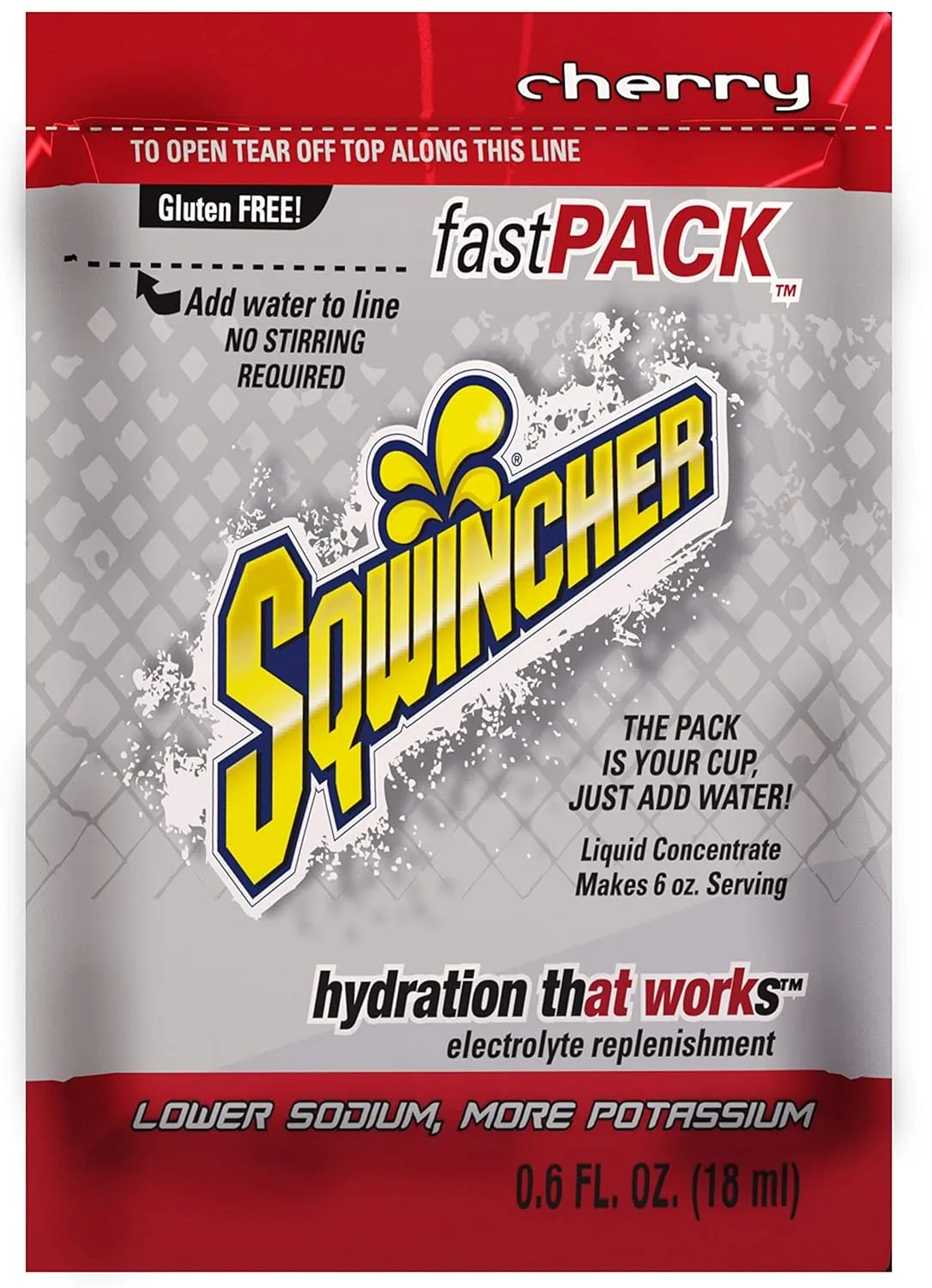 SQWINCHER Fast Pack Liquid Concentrate Single-Serve Packets