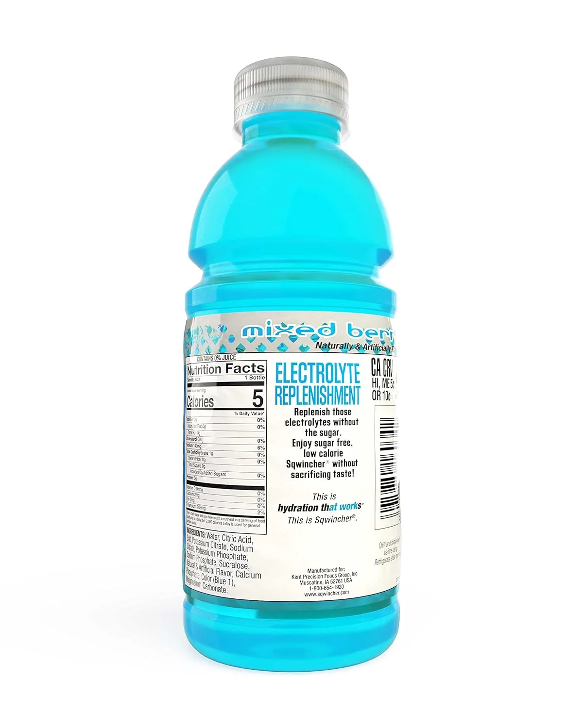 Sqwincher Zero Ready-to-Drink Electrolyte Hydration Drink Bottles