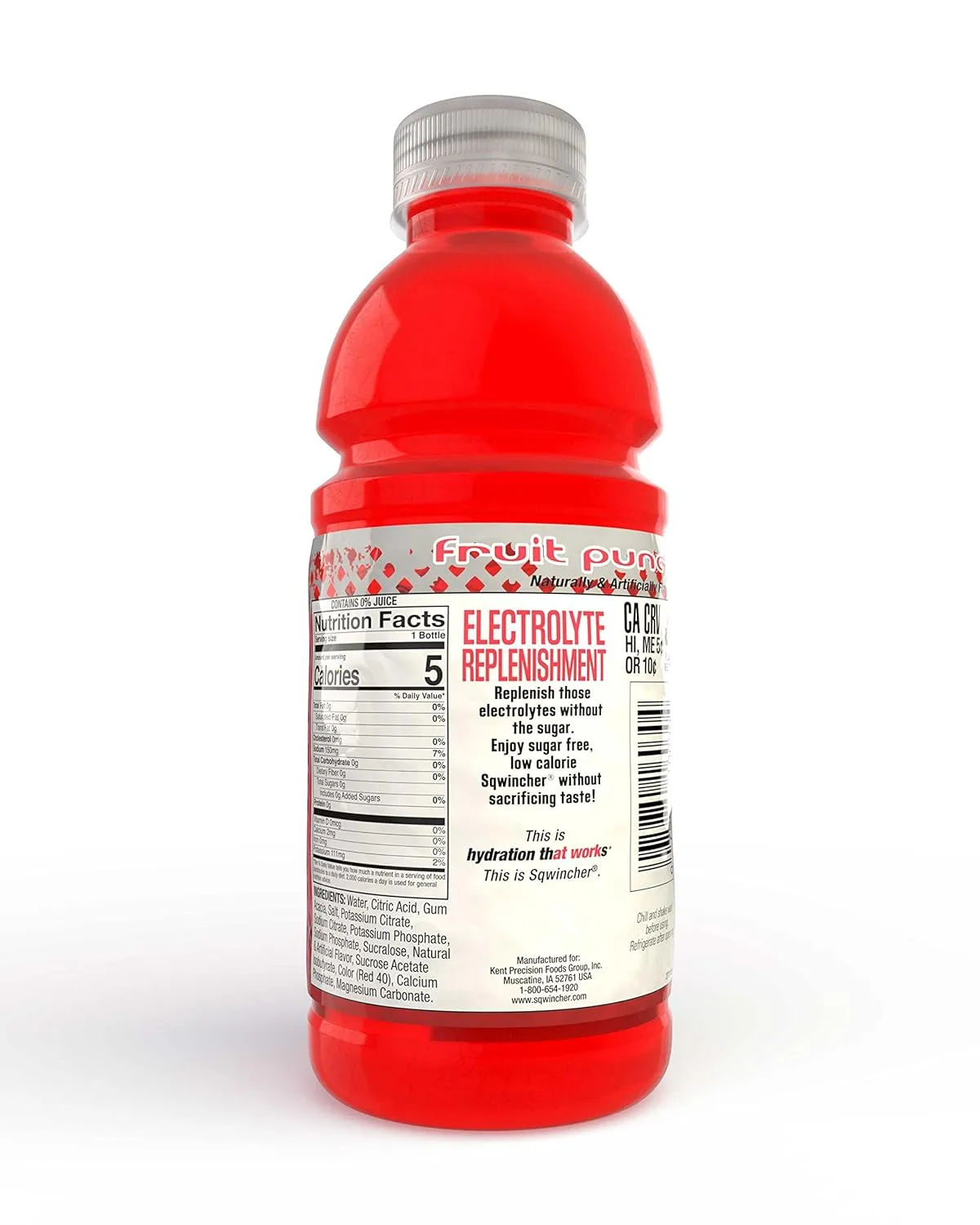 Sqwincher Zero Ready-to-Drink Electrolyte Hydration Drink Bottles