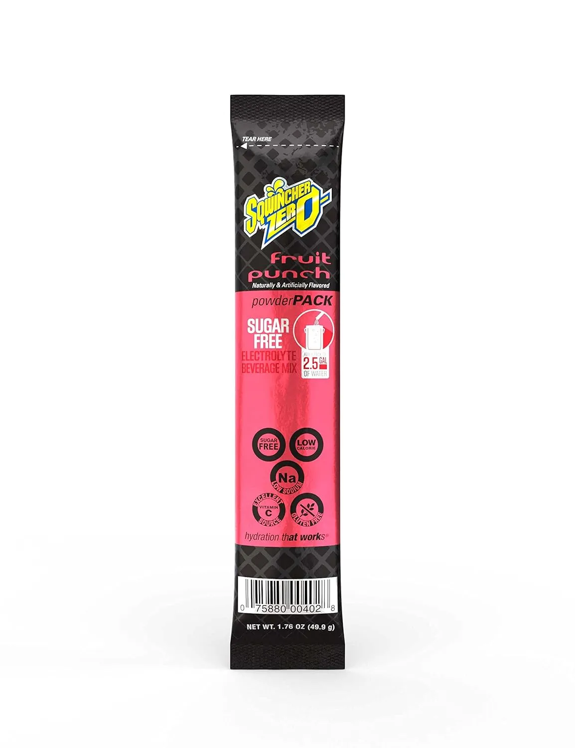 Sqwincher Zero Power Pack | Assorted Flavored | Sugar Free | Low Calorie | Low Sodium | Electrolyte Replenishment Hydration