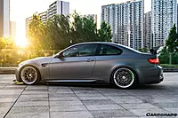 2008β2012 BMW M3 E92/E93 ET Style Carbon Fiber Side Skirts Under Board