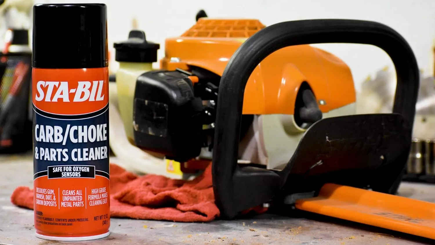 STA-BIL Carb/Choke & Parts Cleaner - Safe For Oxygen Sensors - Dissolves Gum, Varnish, Dirt