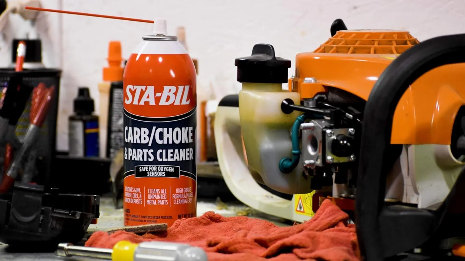 STA-BIL Carb/Choke & Parts Cleaner - Safe For Oxygen Sensors - Dissolves Gum, Varnish, Dirt