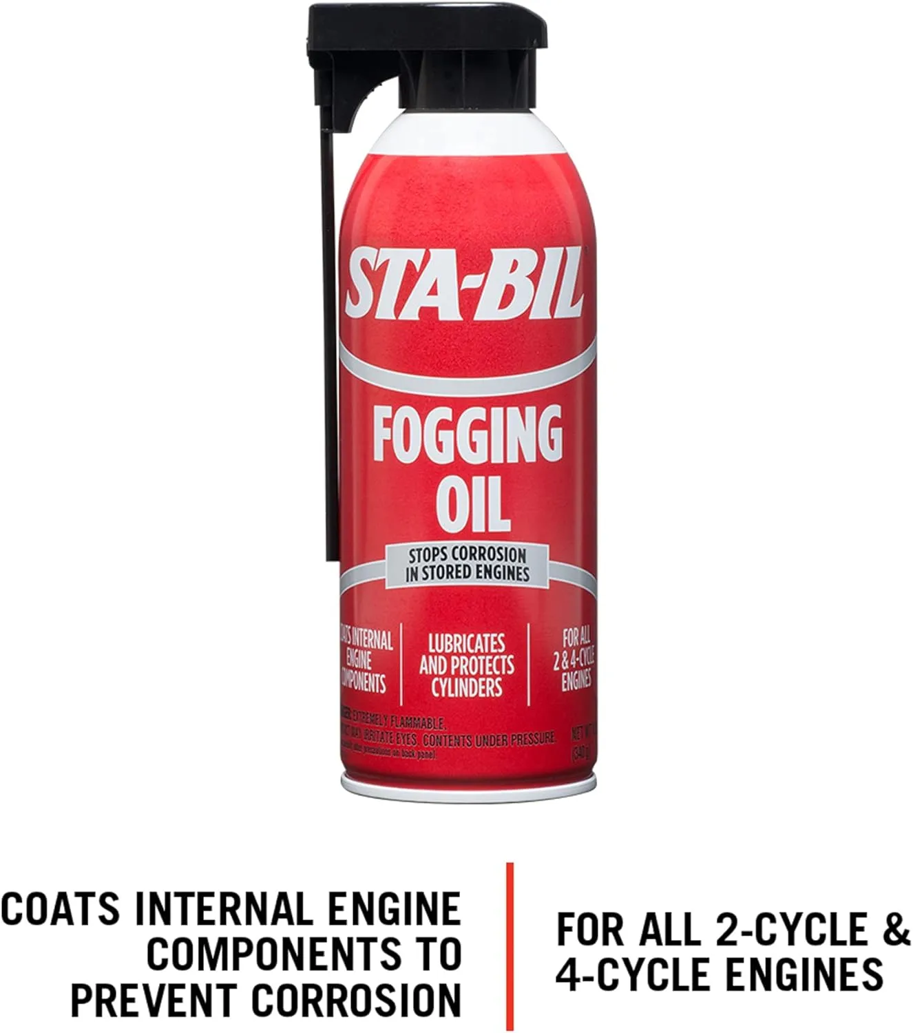 STA-BIL (22001) Fogging Oil - Stops Corrosion In Stored Engines - Lubricates And Protects Cylinders