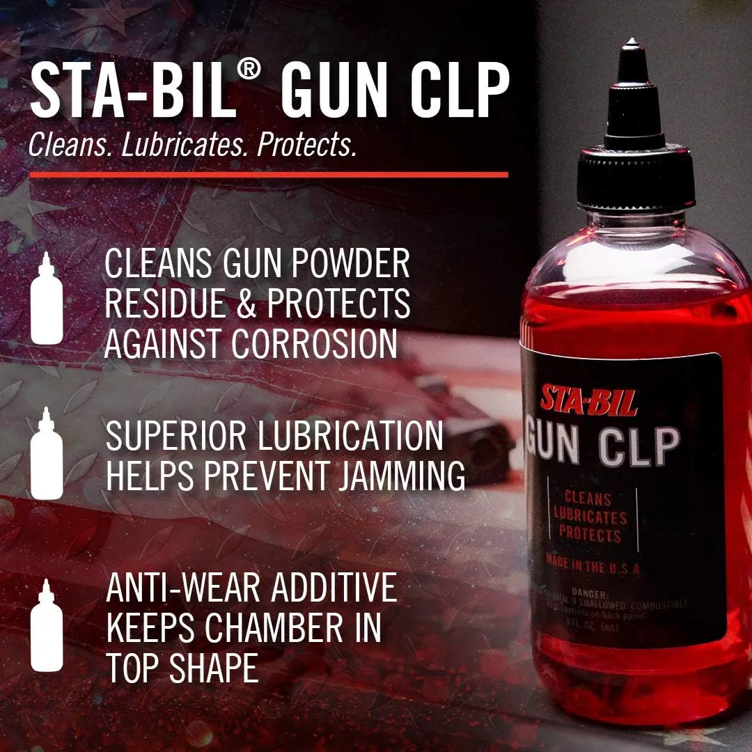 STA-BIL Gun CLP - Cleans, Lubricates, Prevents Jamming, Superior Lubrication With Anti-Wear Additive, Displaces Water